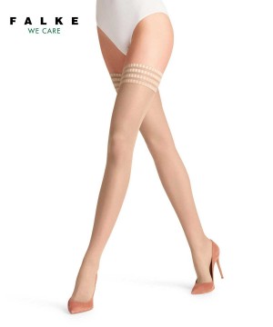 Falke Pure Matt 20 DEN Stay-ups Thigh Highs Damen Beige | 9876305-CM