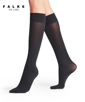 Falke Pure Matt 50 DEN Knee-high Socks Socken Damen Blau | 4597180-VQ