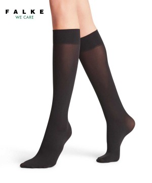 Falke Pure Matt 50 DEN Knee-high Socks Socken Damen Schwarz | 1728036-UC