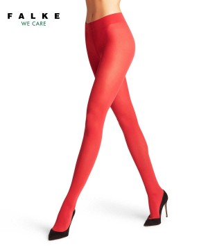 Falke Pure Matt 50 DEN Tights Tights Damen Rot | 0832169-AC