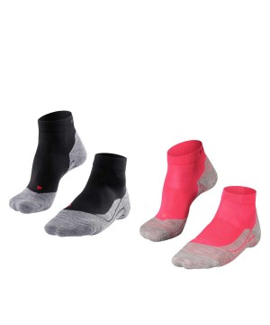 Falke RU4 Endurance Short 2-Pack Short sock Sports Socks Damen Multicolored | 8032795-ZN