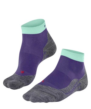 Falke RU4 Endurance Short Running Short sock Sports Socks Damen Lila | 3046581-EF