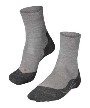 Falke RU4 Endurance Wool Running Socks Socken Herren Grau | 4601375-MN