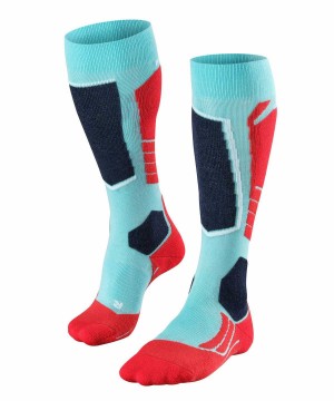 Falke SK2 Intermediate Skiing Knee-high Socks Sports Socks Damen Blau | 1673084-UF