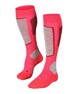 Falke SK2 Intermediate Skiing Knee-high Socks Sports Socks Damen Rot | 0951248-GU