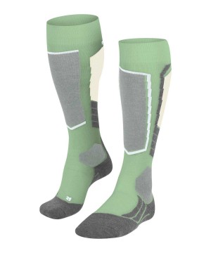 Falke SK2 Intermediate Wool Skiing Knee-high Socks Sports Socks Damen Grün | 3028674-OL