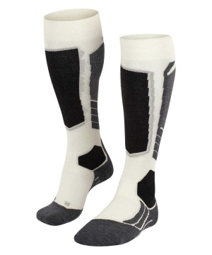 Falke SK2 Intermediate Wool Skiing Knee-high Socks Sports Socks Damen Weiß | 2378690-FB