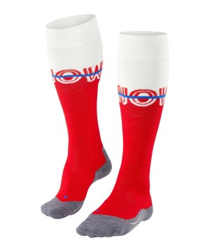 Falke SK4 Advanced Skiing Knee-high Socks Sports Socks Damen Rot | 3958046-IZ