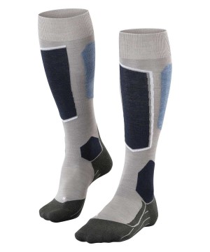 Falke SK6 Pro Skiing Knee-high Socks Socken Herren Grau | 1785904-DJ