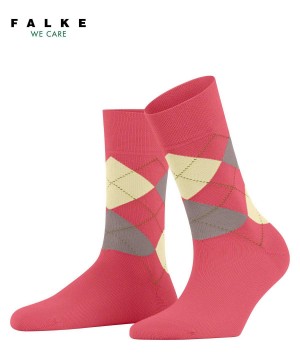 Falke Sensitive Argyle Socks Socken Damen Rot | 5621987-YH