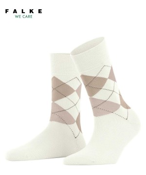 Falke Sensitive Argyle Socks Socken Damen Weiß | 7602543-LK