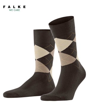 Falke Sensitive Argyle Socks Socken Herren Braun | 9823674-DK