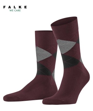 Falke Sensitive Argyle Socks Socken Herren Rot | 5271043-VS