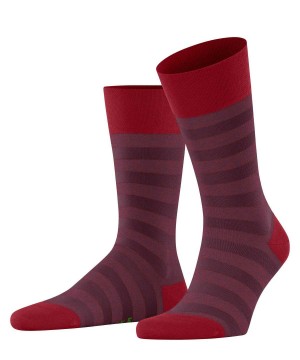 Falke Sensitive Mapped Line Socks Socken Herren Rot | 3241958-JL