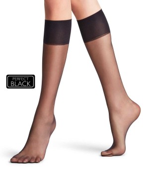 Falke Shelina 12 DEN Knee-high Socks Socken Damen Schwarz | 2538197-FH