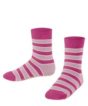 Falke Simple Stripes House socks Socken Kinder Rosa | 9105386-JQ