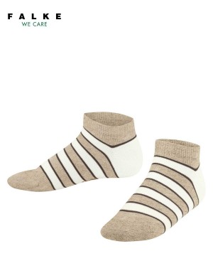 Falke Simple Stripes Sneaker socks Socken Kinder Beige | 9578014-JN