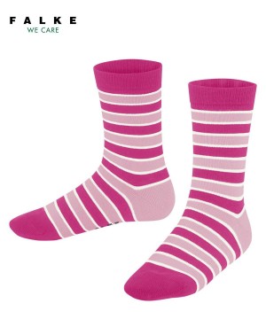 Falke Simple Stripes Socks Socken Kinder Rosa | 0624537-JE