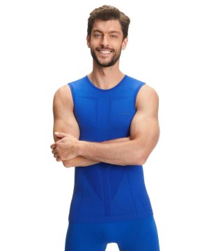 Falke Singlet Warm Functional Underwear Herren Blau | 3541072-TP