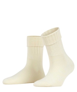 Falke Striggings Rib Boot socks Socken Damen Weiß | 6730589-PY