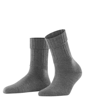 Falke Striggings Rib Boot socks Socken Damen Grau | 2837965-FH