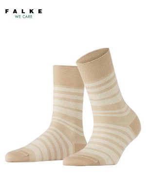 Falke Sunset Stripe Socks Socken Damen Beige | 8974025-HV