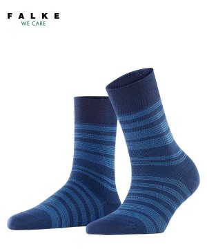 Falke Sunset Stripe Socks Socken Damen Blau | 7943620-LF