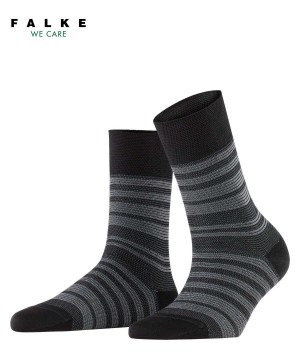 Falke Sunset Stripe Socks Socken Damen Schwarz | 8394710-WZ