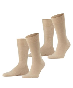 Falke Swing 2-Pack Socks Socken Herren Beige | 3014982-SN