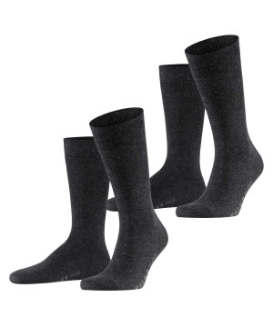 Falke Swing 2-Pack Socks Socken Herren Grau | 7826039-PJ