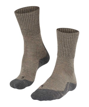 Falke TK1 Adventure Wool Trekking Socks Sports Socks Damen Beige | 0845692-KB