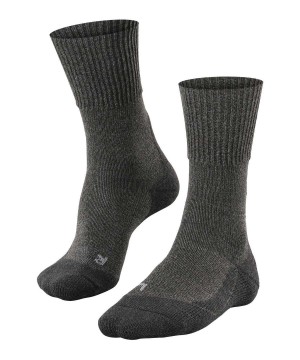 Falke TK1 Adventure Wool Trekking Socks Socken Herren Grau | 3521649-ZR