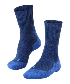 Falke TK1 Adventure Wool Trekking Socks Socken Herren Blau | 7530694-UA