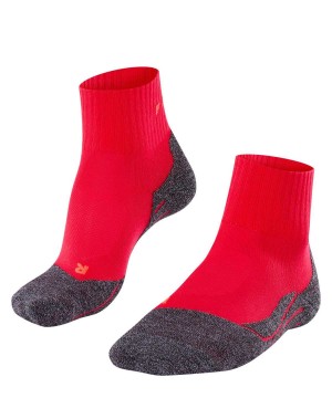 Falke TK2 Explore Cool Short Trekking Short sock Sports Socks Damen Rot | 8754960-KY