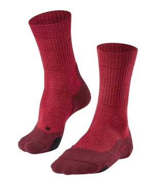 Falke TK2 Explore Wool Trekking Socks Sports Socks Damen Rot | 7034156-JH