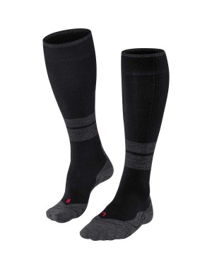 Falke TK Compression Energy Trekking Knee-high Socks Socken Herren Schwarz | 8215790-BV