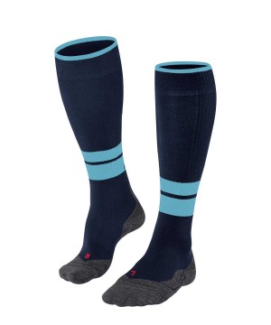 Falke TK Compression Energy Trekking Knee-high Socks Socken Herren Blau | 3057169-YB