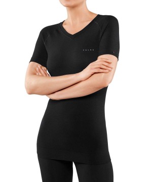 Falke T-Shirt Wool-Tech Light Kurzarmhemd Damen Schwarz | 2704319-LU