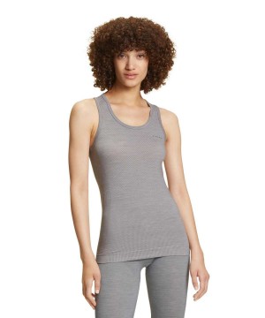 Falke Tanktop Wool-Tech Light Kurzarmhemd Damen Grau | 8672405-JK