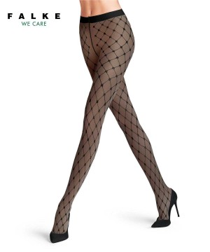 Falke Twisted Story 20 DEN Tights Tights Damen Schwarz | 9276145-FH