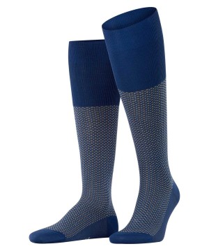 Falke Uptown Tie Knee-high Socks Socken Herren Blau | 9503278-NW