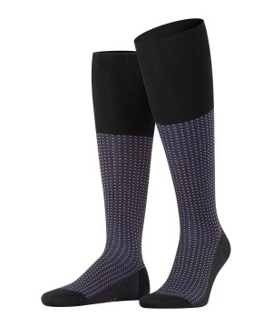 Falke Uptown Tie Knee-high Socks Socken Herren Schwarz | 2617905-JD