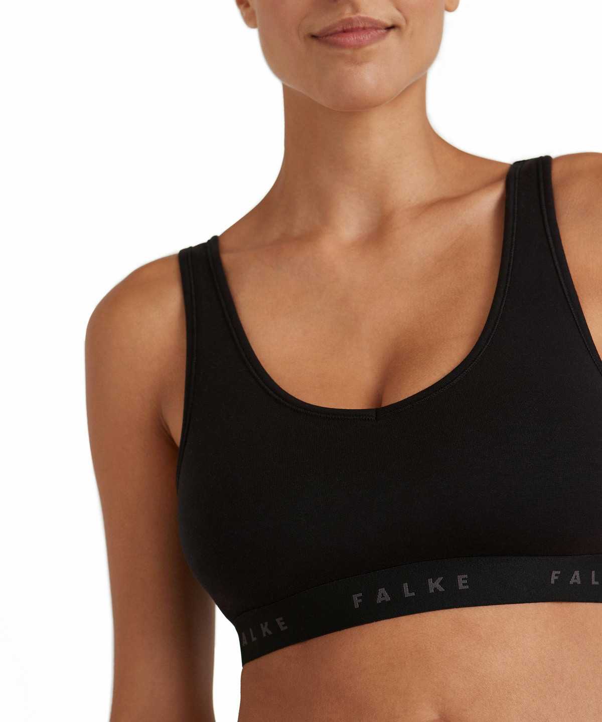 Falke 2-Pack Bustier Daily Comfort Bras & Tops Damen Schwarz | 5413892-LB