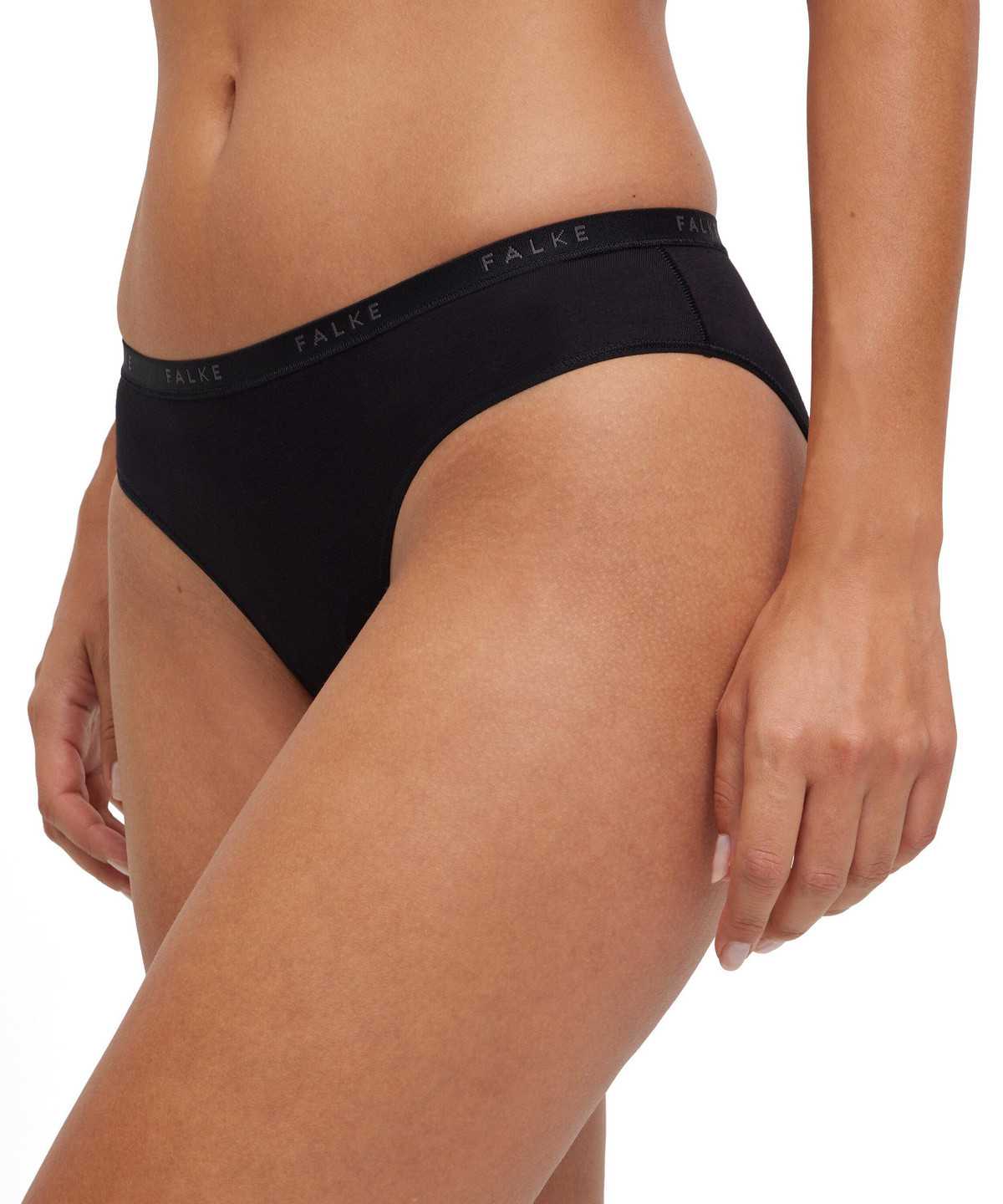 Falke 2-Pack Slip Daily Comfort Panties & Slips Damen Schwarz | 5698204-MD