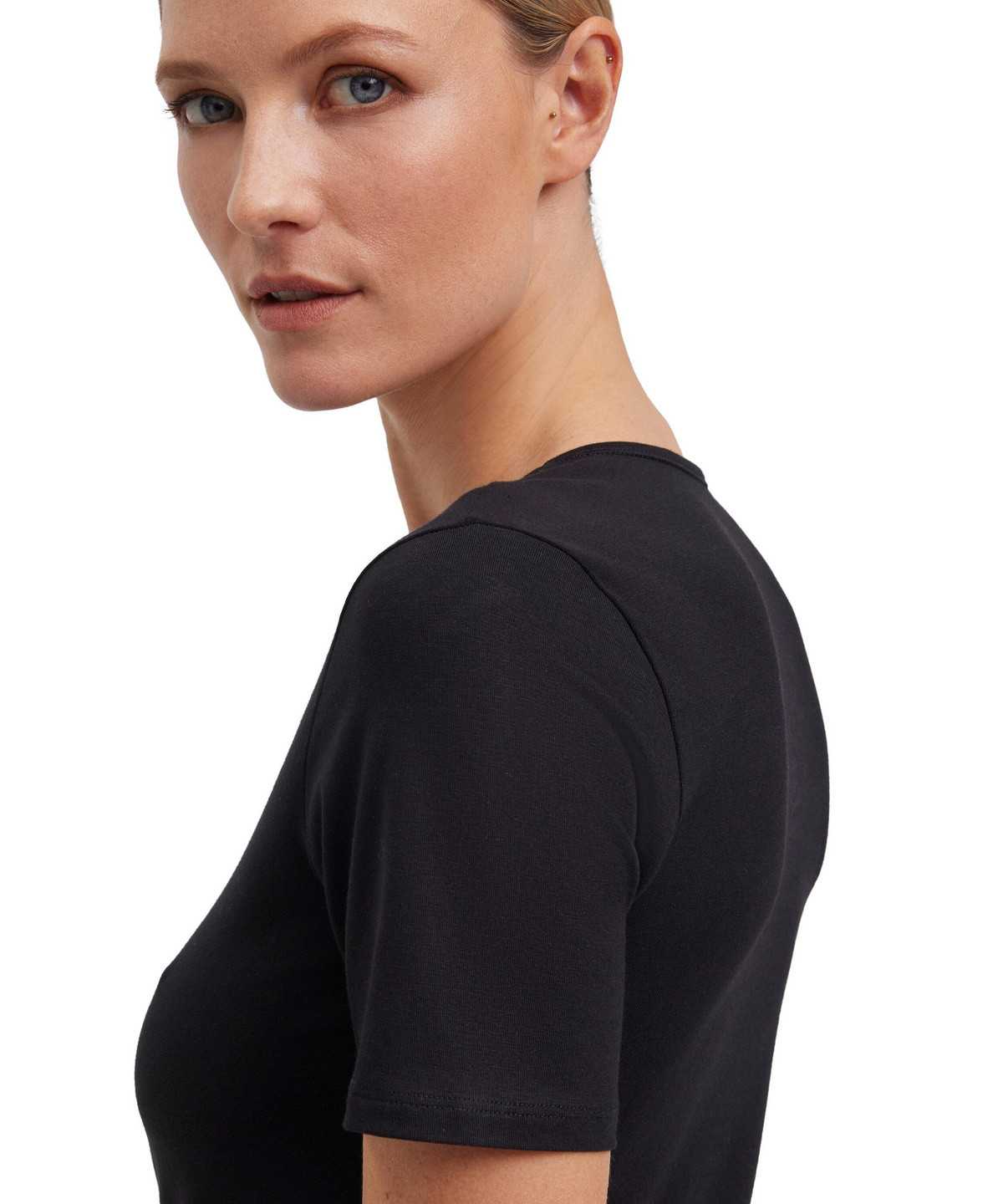 Falke 2-Pack T-Shirt Round-neck Daily Comfort Hemd Damen Schwarz | 1250948-OW