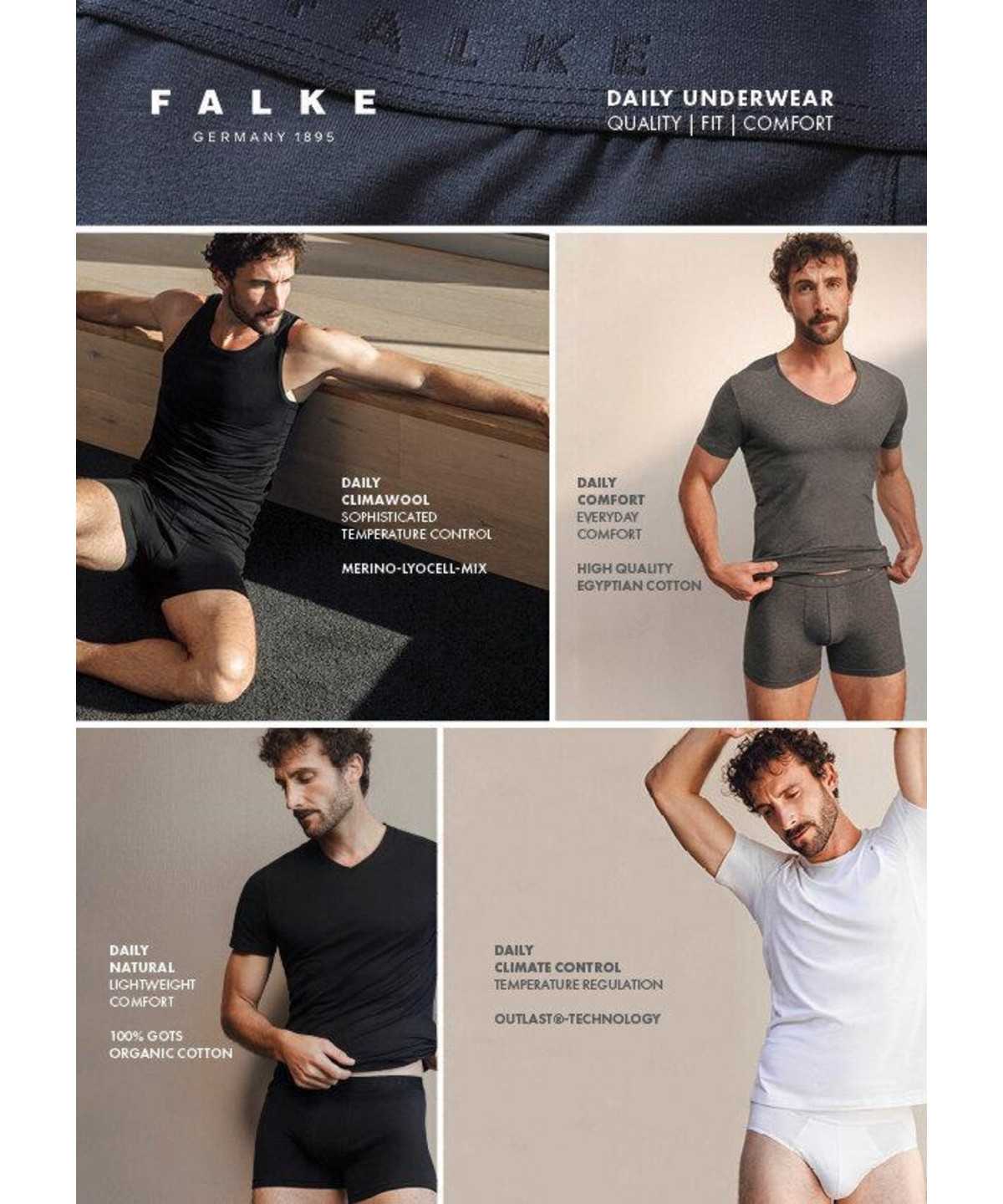 Falke 2-Pack T-Shirt Round-neck Daily Comfort Kurzarmhemd Herren Weiß | 3284057-EW