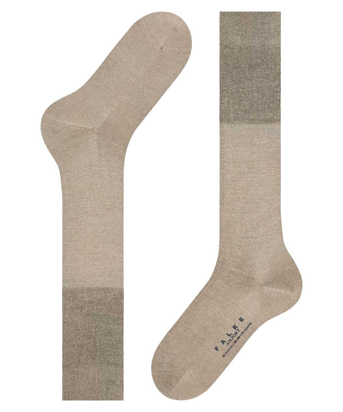 Falke Airport Knee-high Socks Socken Herren Beige | 3768209-VT