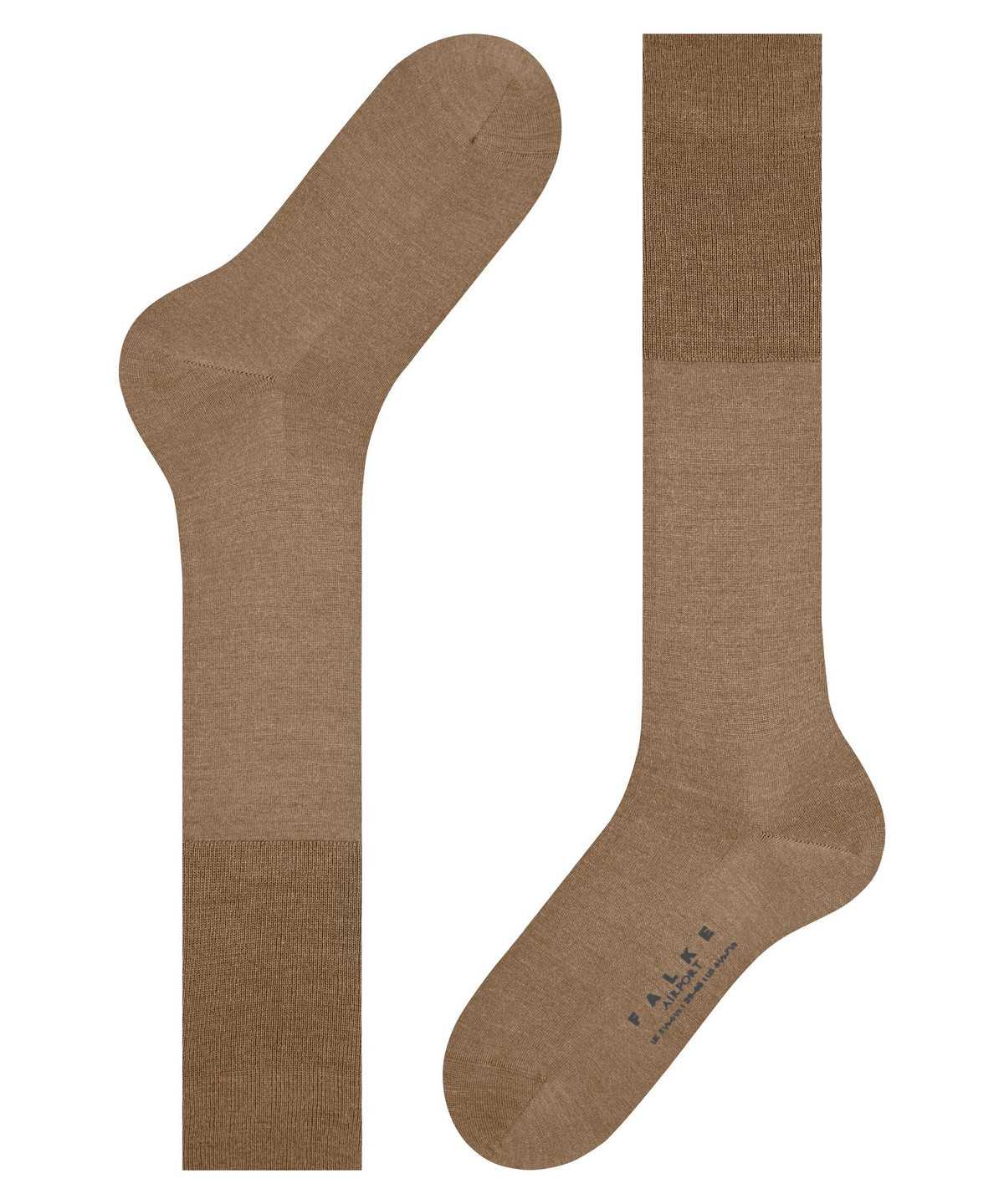 Falke Airport Knee-high Socks Socken Herren Braun | 9342106-IF