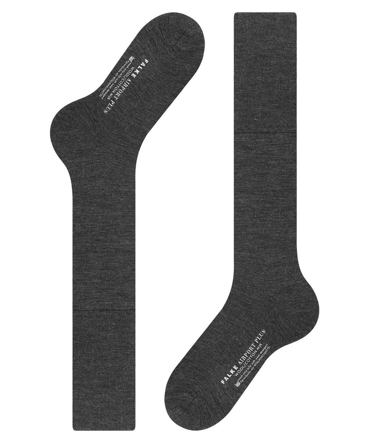 Falke Airport Plus Knee-high Socks Socken Herren Grau | 9756210-TD