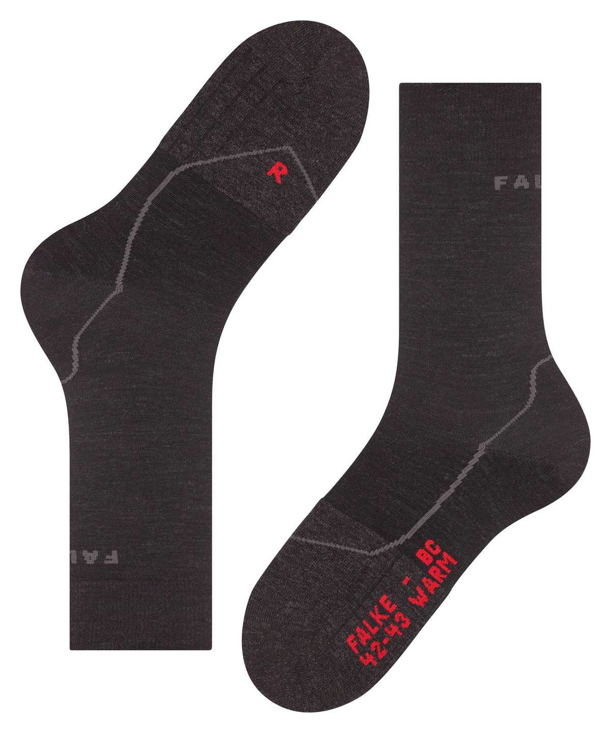 Falke BC Warm Biking Socks Socken Herren Schwarz | 2039576-RD